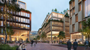 Stockholm Wood City will be walkable with most daily needs within a 15 minute jaunt.